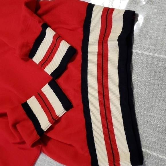JIL Sander’s Wool Varsity Sweater, Color Red, Size 38 - Picture 15 of 17